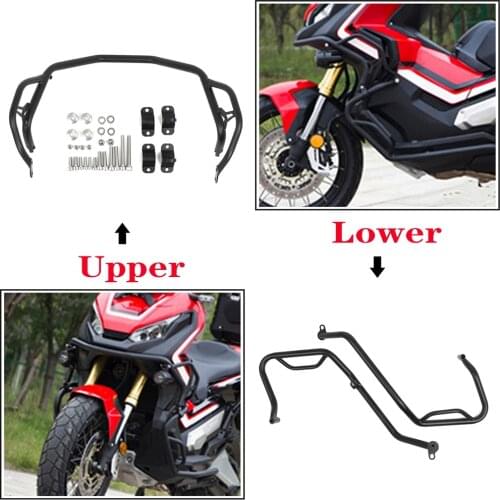 For Honda ADV750 X-ADV XADV X ADV 750 cb 750 2017-2021 Crash Bar Highway Upper&Lower Engine Guard Bumpers Stunt Cage Protection