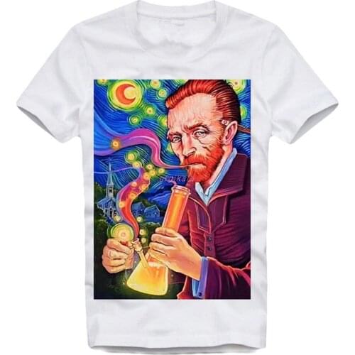 T Shirt Bong Weed Eleven Vincent Van Gogh Bonnie Clyde Paris 3230Brand Clothing Hip-Hop Top4xl5xl