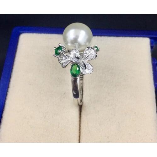 DIY Mounts Jewelry 925 Sterling Silver Adjustable Ring Settings Findings Mountings Parts for Pearl Corals Jade Crystal, 5pcs/lot