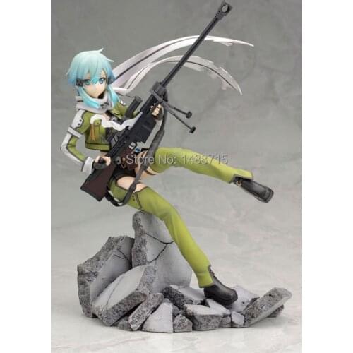 Hot Game Anime Sword Art Online Series Phantom Bullet GGO Asada Shino / Sinon Sniper Rifle Cool 20CM Figure Toys New Box