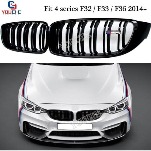 M3 M4 Front Bumper Kidney Grille Mesh for BMW 4 Series F32 F33 F36 F80 F82 F83 Coupe Cabriolet Gran Coupe 420i 428i 430i 435i