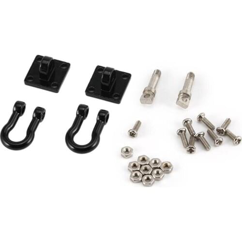 RC Car Metal Hook Towing Chain Decoration for 1:10 RC Rock Crawler Traxxas TRX-4 Axial SCX10 90046 Bumper Relief Hook