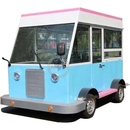 Mini square food cart for ice cream and hotdog food trailer /truck with new shape