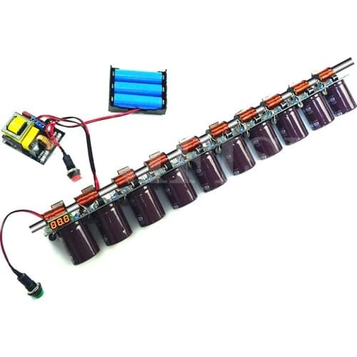 Ten-level electromagnetic gun DIY kit Experimental equipment electromagnetic gun DIY kit Multi-level integrated science teaching