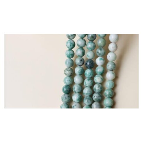 Natural emerald Round Spacers Loose Beads For Jewelry Making DIY Bracelets Necklace Accessories