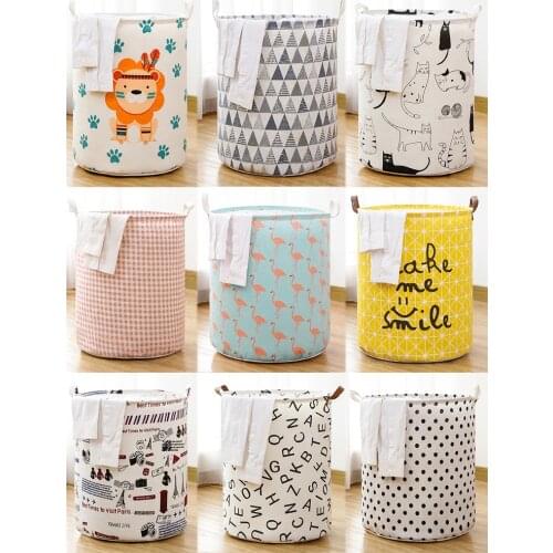 New 1PC Foldable Laundry Basket Large Capacity Laundry Hamper Dirty Clothes Storage Organizer Bucket Homehold Storage Bag