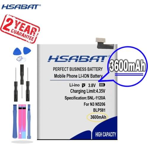 New Arrival [ HSABAT ] 3600mAh BLP581 Replacement Battery for OPPO N3 N3 Dual SIM N3S N3T N5206 N5207 N5209