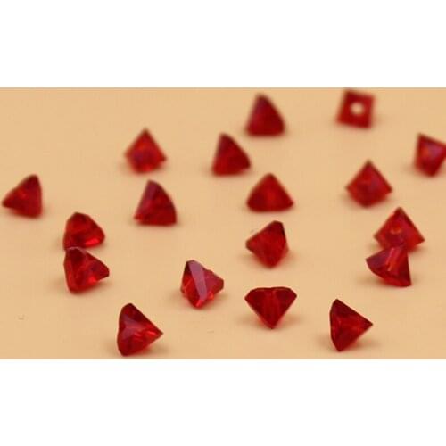 Wholesale 6mm 100pcs Triangle Austria Crystal Beads For Jewelry Making DIY Handmade Bracelet