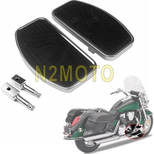 Front Motorcycle Driver Floorboards Foot Rest Footpeg For Honda Shadow VT750 VT400 2004-2012 A Pair Aluminum Motorcycle Foot Peg