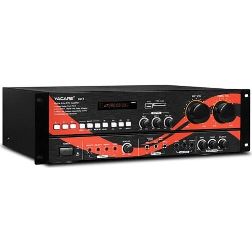 KM-1 200W+200W professional home theater wireless Bluetooth KTV audio amplifier