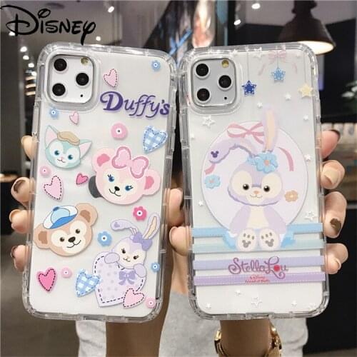 Disney Star Delu for IPhone 7/8P/X/XR/XS/XSMAX/11/12Pro Transparent Cartoon Anti-drop Mobile Phone Case