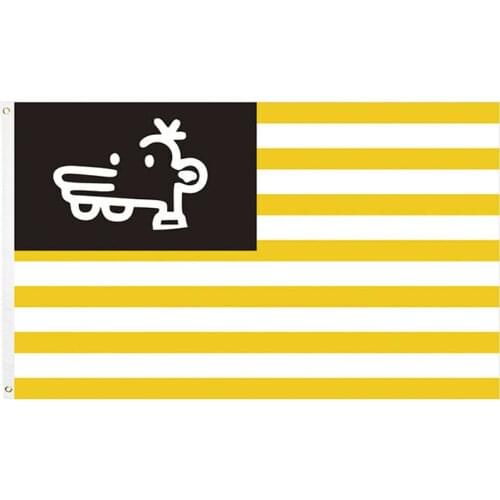 Spot New American Flag 90*150cm American Souvenir Yellow White Stripe Flag Manny Flag Symbol Of Unity And Peace Best Price