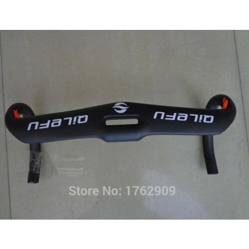Newest QILEFU Road bicycle racing UD full carbon fibre bike handlebar internal cable 31.8*400/420/440mm road parts Free Ship