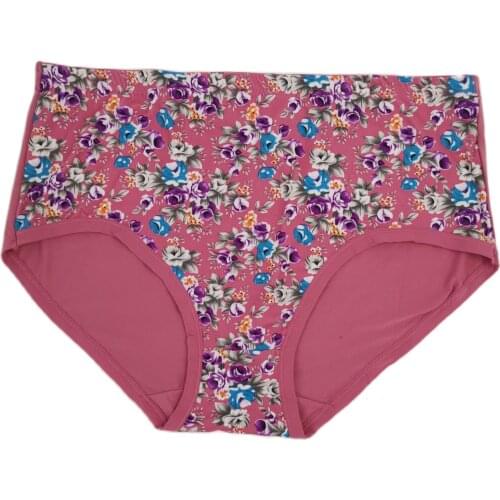 Plus size panties for women big size womens underpants extra size panty ladies' panties floral printing woman panti underwear