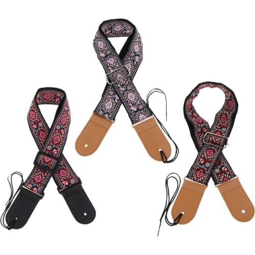Adjustable Guitar Strap with Pick Holder Stringed Instruments for Acoustic Electric Guitar Bass Parts