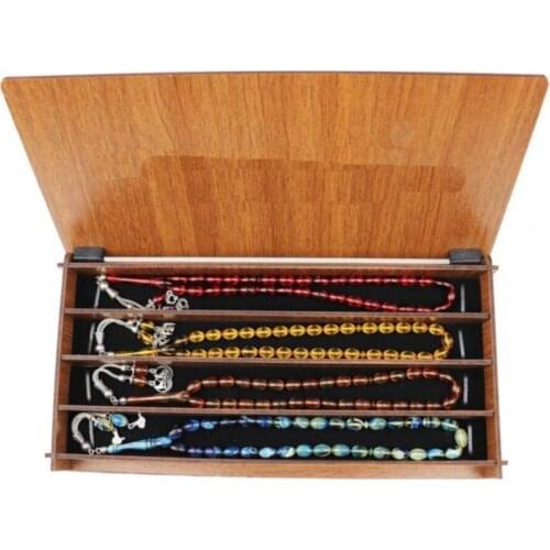PİGADO Custom Box 4 PCs Amber Legend Colors Rosary Set special design handmade Turkish Islamic tesmih set