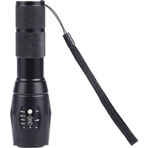 Cycling strong light LED flashlight outdoor flashlight outdoor camping waterproof emergency hand-held flashlight rechargeable