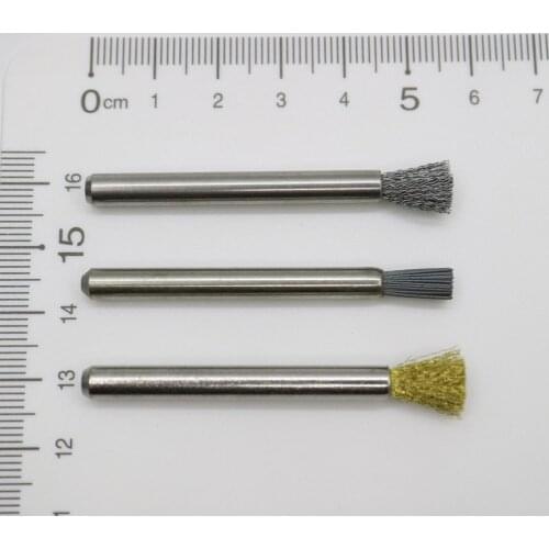 Dental lab Product Denture cleaning Brass Wires/Fiber with SiC/Curved Steel Wire Brush Polishing Dust Cleaning Brushes By Hand