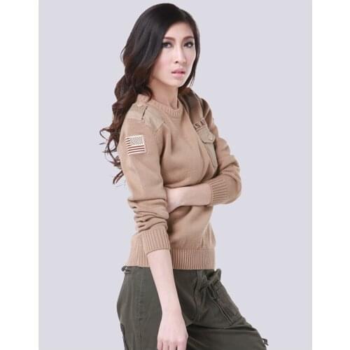 Womens Military Sweater Patch Design Tactical Army Knitted 101 Airborne Division Sweaters Autumn Winter Casual Thick Pullover