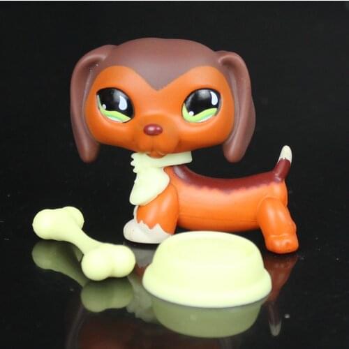 YASMINE Pet Shop Tan Brow Dachshund Dog Accessories lps #675