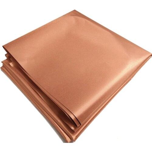 1 Meter Anti-oxidation Golden Copper Fabric-Blockin Radiation-proof Fabric Interlining DIY Crafts Accessories