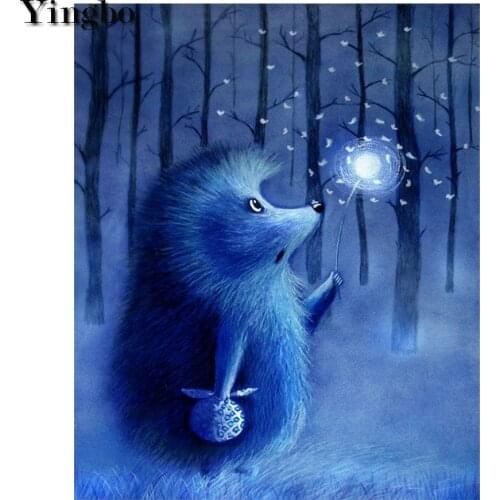 5d diy diamond painting mosaic Cartoon hedgehog painting diamond crystal painting full square round diamond embroidery beads