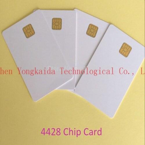 800pcs/lot Fudan4428 PVC Card ISO7816 Fudan 4428 Chip Contact Smart IC Card