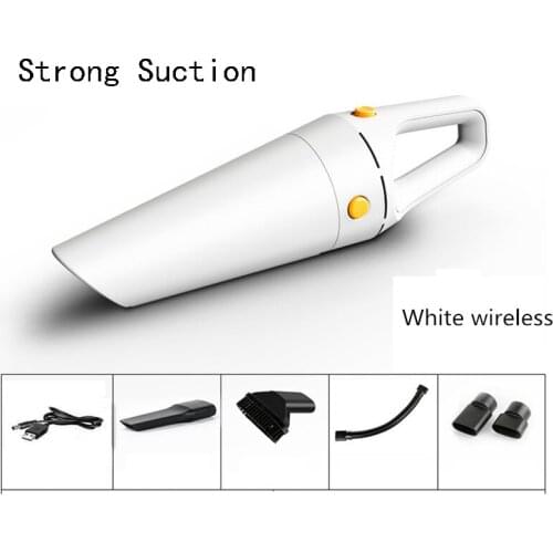 Wireless Car Vacuum Cleaner 120W Strong Suction Wet&Dry Dual Use Dust Collector Buster Low Noise Handheld Accesorios De Auto
