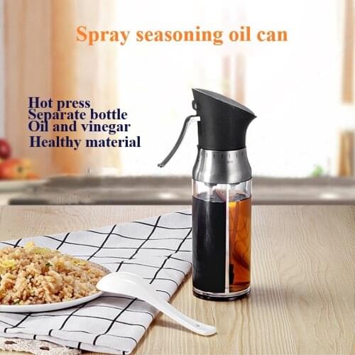 2 in1 Oil Spray Bottle Kitchen Oil Bottle Cooking Baking Accessories Vinegar Mist Sprayer Barbecue Spray Bottle Cooking BBQ Tool
