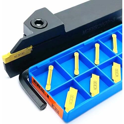 MGEHR1616 MGEHR1616 -1.5 mm with 10PCS MGMN150 PC9030 NC3020 NC3030 grooved shank carbide insert lathe slotted turning tool set