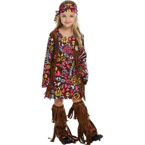 Kids Indigenous Costume Halloween Cosplay Costumes Primitive Children Cosplay Clothing