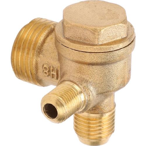 G1/2 X M14 X M10 Air Compressor Check Valve 3 Way Non-Return Male Threaded Accessories