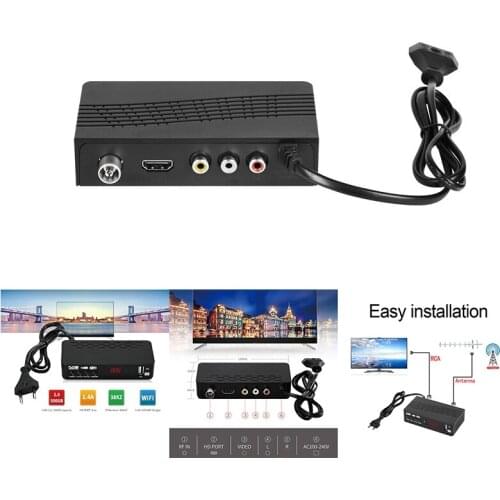 HD99 FTA HEVC 265 DVB T2 Digital TV Tuner H.265 TV Receiver Full HD DVBT2 Video TV Decoder