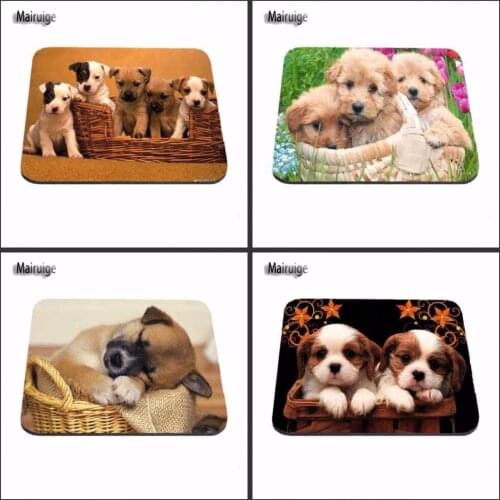 Mairuige Shop High Quality Customized Mouse Pad Animals dog Keyboards Cool dog Computer Notebook Rectangle Rubber Mouse Mat Pad