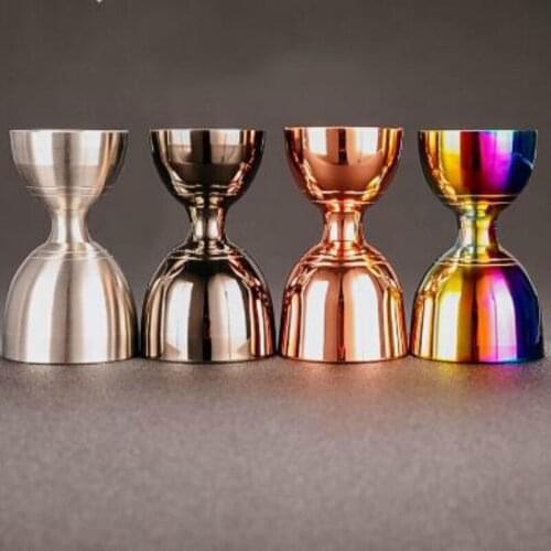 Cretive Slim Waist Cocktail Jigger 30/60 ml Elegance and Practicality Stainless Steel Jigger With Measurement WJ506