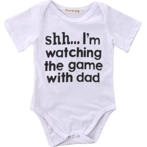 Summer Newborn Toddler Infant Baby Boy Girl Short Sleeve Letter Romper Cotton Jumpsuit Outfit Sunsuit Clothes