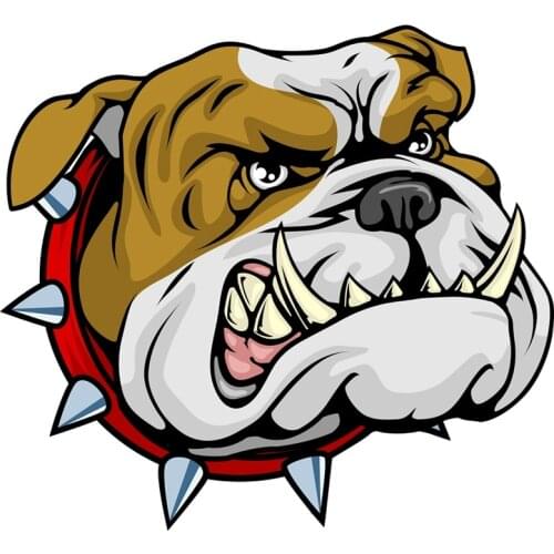 LLY-1366 Car Decal The Fierce Bully Bulldog Modeling Decal PVC Auto Creative Colorful Personality Waterproof Sunscreen Decals