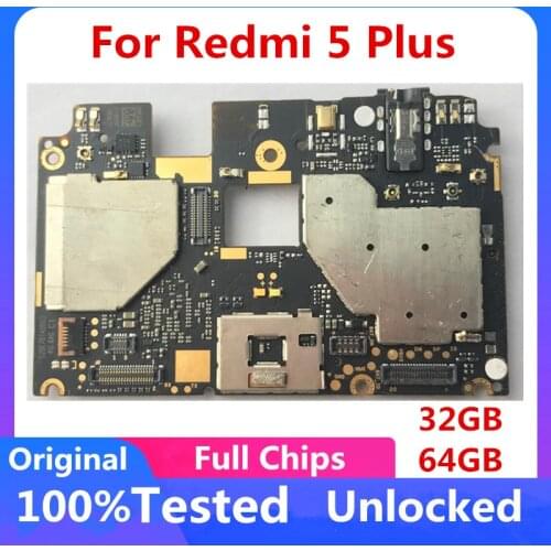 Motherboard for Xiaomi Redmi 5 Plus Hongmi 5 Plus Original Unlocked Mainboard 32GB 64GB Logic Board Circuit Mainboard Good Plate