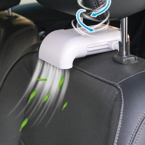 Car seat mini fan USB rear 5V ABS foldable fan 3 kinds of adjustable wind speed silent gale cooling fan set cooler car seat back