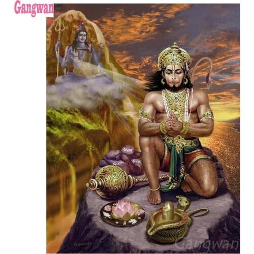 DIY new Diamond Embroidery Hindu god Diamond Snake, lotus Full drilling Cross stitch diamond painting religion Home Decoration