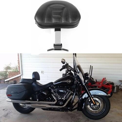 New Motorcycle Driver Backrest Plug IN Sissy Bar For Harley Fatboy Heritage Softail 2007-2013 2014 2015 2016 2017 2018 Chrome