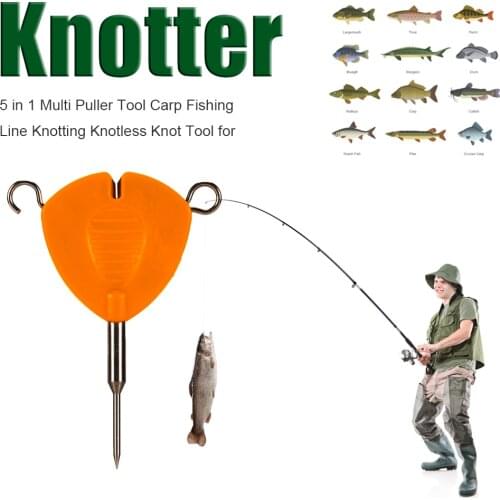New Multi Puller Tool Carp Fishing Line Knotting Knotless Knot Tool for Carp Rig Making Accessories Feeder Fishing Tackle