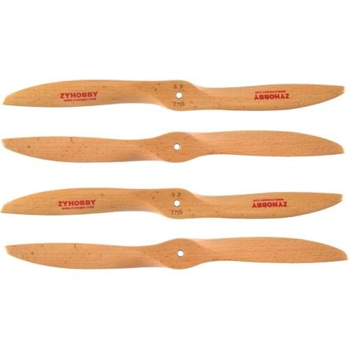 1pc 3D Beechwood CCW Propeller Gas Plane Prop For RC Model Airplane 17x10 19x10 27x8