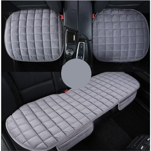 Manufacturers Selling Car Winter Plush Three-Piece Without Back Of a Chair Cushion Antiskid Fall Back Gm Car Seat Cushion