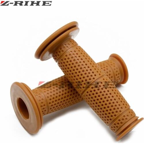 Motorcycle 7/8'' 22mm Retro Rubber Handlebar Hand Grip FOR YAMAHA FZ09 MT-09 tmax Suzuki honda ducati bmw KAWASAKI Z250 800