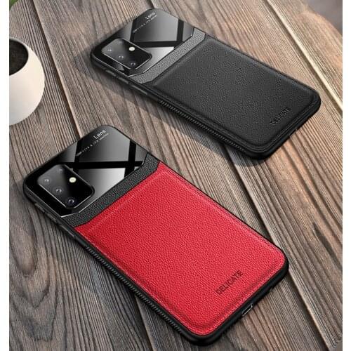 Luxury Camera Protection Leather Case For Samsung Galaxy S21 S21U S20 S20U S10 S10E S9 S8 Plus Note 20 10 9 8 Pro Soft Cover