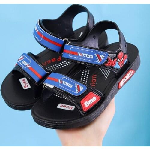 Disney Summer Spiderman childrens Shoes Sandals Boys Beach Non-slip Shoes Toddler Girls Shoes Children Fashion Sports Sandals
