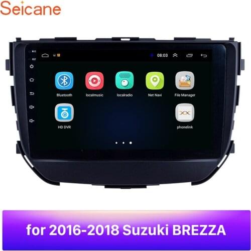 Seicane Android 8.1 Car Unit Radio for Suzuki BREZZA 2016 2017 2018 GPS Navigation USB AUX support Carplay DVR OBD Digital TV