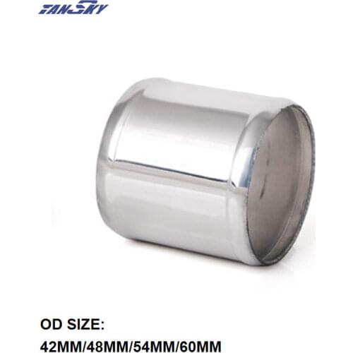 TANSKY Straight Aluminum Intercooler Intake Turbo Pipe OD 42mm/48mm/54mm/60mm L=76mm