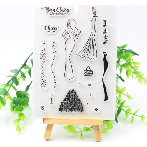 YPP CRAFT Born Classy Transparent Clear Silicone Stamp/Seal for DIY scrapbooking/photo album Decorative clear stamp 269